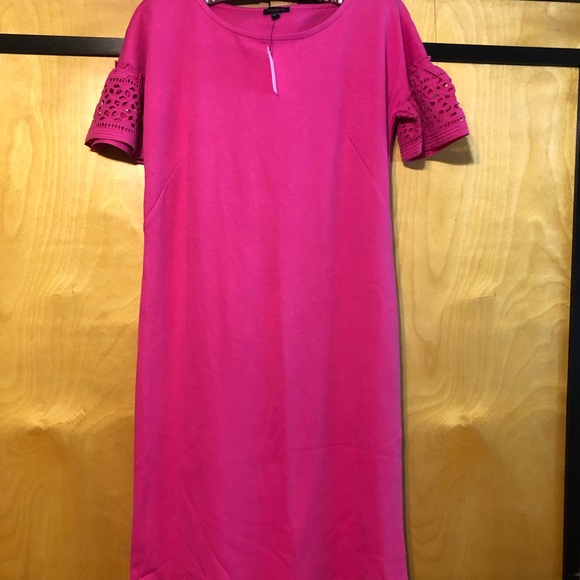 NWT Talbot’s Women’s Short Sleeve Pink Cotton Dress in Size XS Spring Summer - Picture 3 of 8